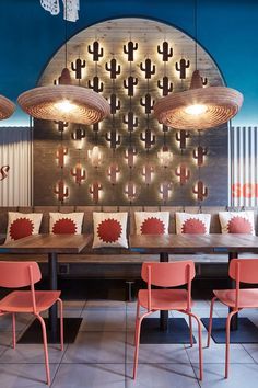 Modern Mexican Fiesta, Taqueria Design, Mexican Restaurants Interior, Modern Mexican Decor, Mexican Restaurant Design, Mexican Restaurant Decor, Mexico Restaurants, Mexican Bar, Mexican Interiors