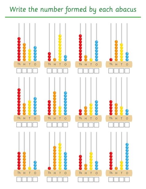 Abacus Worksheet For Kids, Abacus Worksheet, Neuron Model, Patterning Kindergarten, Spy Games For Kids, Kids Counting, Educational Games For Preschoolers, Abacus Math, Counting Practice