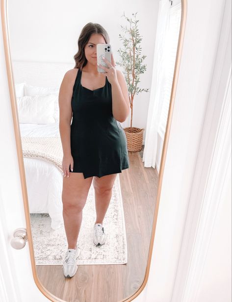 Abercrombie dress, traveler mini dress, athleisure dress, athleisure outfit, everyday outfit Abercrombie Traveler Mini Dress Outfit, Athletic Dress Outfit, Traveler Mini Dress, Abercrombie Dress, Athleisure Outfit, Outfit Everyday, Athleisure Dress, Mini Dress Outfits, Wrap Mini Dress