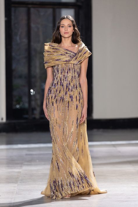 Gold And Purple Dress, Runway Ss23, Tony Ward Couture, Fashion Creator, High Fashion Dresses, Tony Ward, Stylish Women Fashion, Spring Summer 2023, Couture Gowns