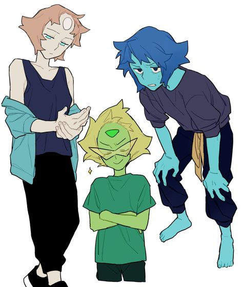 Pearl Fanart, Steven Universe Lapis, Lapis And Peridot, Peridot Steven Universe, Steven Universe Au, 그림 낙서, Steven Universe Characters, Steven Universe Comic, Steven Universe Gem