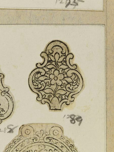 Design for metalwork, second quarter 18th century | V&A Search the Collections 18th Century Design, 18th Century Graphic Design, Colonial Wedding, Watercolour Wash, Antique Ornaments, Pen And Ink Drawings, Jewelry Rendering, Graphic Design Ads, Drawing Studies