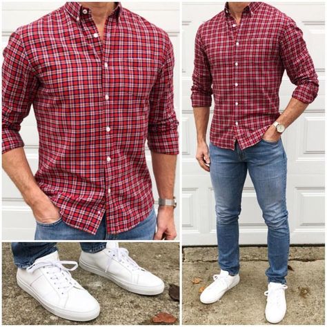 Holiday Outfits Christmas Casual, Chris Mehan, Christmas Outfit Casual, Outfit Jeans, Mens Fashion Casual Outfits, Men Style Tips, Men Fashion Casual Outfits, Summer Night, Plaid Flannel Shirt