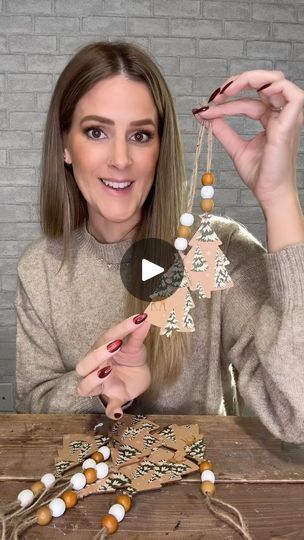 4.5K views · 2.2K reactions | DIY Christmas Tree Ornament using @dollartree cut outs! These are so cute and easy to make! 
.
.
.
#diy #diyornaments #diychristmas #diychristmasdecor #christmascrafts #diycrafts #dollartreediy | Rachael Clark Diy Christmas Ornaments For Tree, Christmas Garland Decorating Ideas, Diy Tree Decorations, Christmas Ornaments Homemade Kids, Christmas Parol, Beaded Baubles, Diy Tree Decor, Christmas Burlap, Snowmen Ornaments