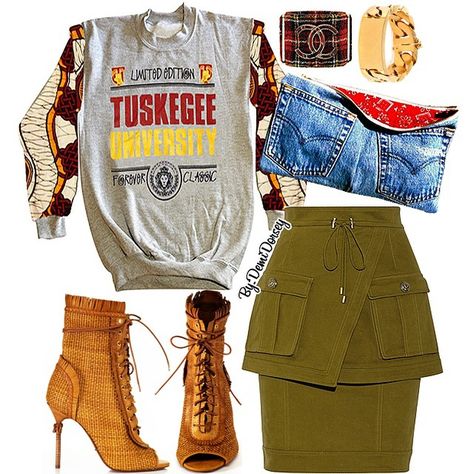 Tuskegee University, University Apparel, Diva Fashion, Sergio Rossi, Hot Outfits, Fashion Stylist, University, Chanel, Ootd