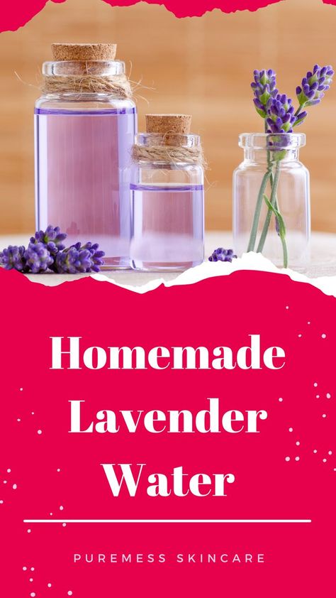 Diy Lavender Water, Lavender Infused Water, Lavendar Water, Normal Skincare Routine, Lavender Farming, Lavender Skin Care, Natural Hygiene, Lavender Diy, Normal Skin Care Routine