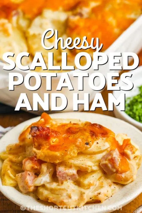 Ham And Cheesy Scalloped Potatoes, Scalloped Potatoes And Ham Recipes, Taste Of Home Scalloped Potatoes And Ham, Ham And Cheese Potato Bake, Easy Cheesy Scalloped Potatoes And Ham, Scalloped Potatoes And Ham For Two, Ham Potato And Onion Casserole, Ham And Potatoes Casserole Recipes, Scalloped Potatoes And Han