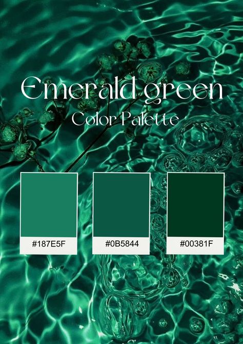 Emerald Green Canva Code, Smaragdine Color, Emerald Green Pantone Colour Palettes, Emerald Pallet Color, Emerald Green Color Pallete, Emerald Green Pallet Color, Emerald Green And Gold Branding, Rare Shades Of Green, Pthalo Green Color Palette