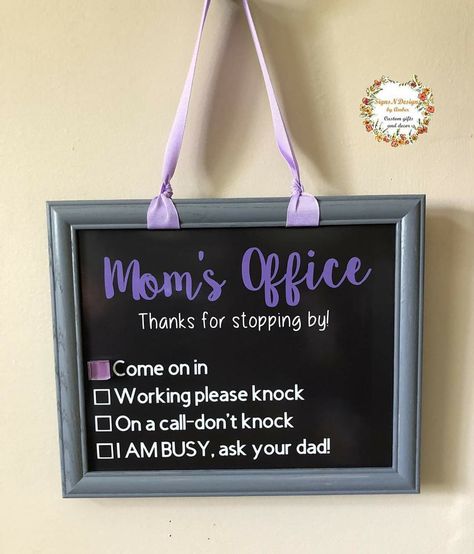 Home Office Door, Chalkboard Inspiration, Office Door Sign, Home Office Doors, Do Not Disturb Sign, Nurse Decor, Call Sign, Office Door Signs, Lady Office