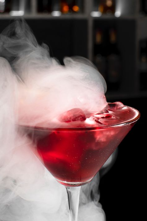 Smoked Cocktail Recipes, Smoky Drinks, Smoked Drinks, Smoked Cocktail, Cranberry Cobbler, Basic Cocktails, Cocktail Cups, Strawberry Simple Syrup, Simple Syrup Cocktails