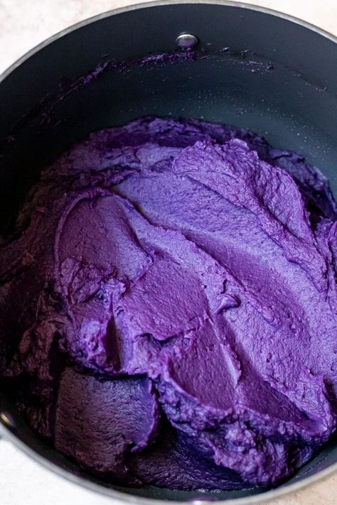 How to make Ube Halaya at Home - Cooking Therapy Halayang Ube Recipe, Easy Bibingka Recipe, Ube Halaya Recipe, Bibingka Recipe, Nestle Cream, Cooking Therapy, Ube Halaya, At Home Cooking, Easy Filipino Recipes