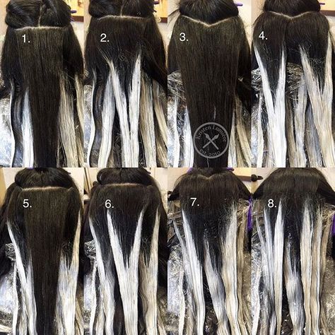 For all my stylists friends who have issues with their sectioning for Hair Painting or Balayage! I hope this basic step by step placement helps you!  Always remember bricklayer and even saturation is your best friend! #kristenlumiere #behindthechair #modernsalon #americansalon Cabelo Ombre Hair, Diy Balayage, Side Braids, Balayage Technique, Diy Hair Color, Hair Color Formulas, Types Of Hair, Hair Techniques, Hair Color Techniques