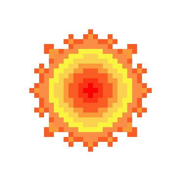 Sun Pixel Art, Pixel Art Maker, Art Maker, Pixel Art, Minecraft, The Sun, Art Gallery, Screen, Sun