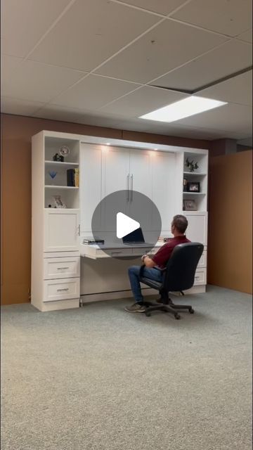 WWBeds Custom Furniture on Instagram: "Amazing Murphy bed with desk drawers added to the front." Murphy Bed Desk Ideas, Murphy Bed With Desk Diy Plans, Office Murphy Bed Ideas, Office With Murphy Bed Ideas, Murphy Bed With Desk, Murphy Desk, 90s House, Murphy Bed Desk, Desk Drawers