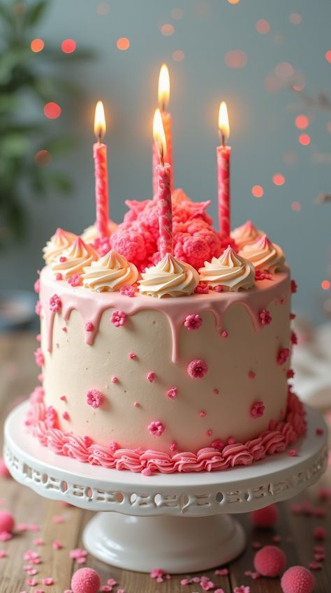 Birthday Cake 10, Cake Problem, Vanilla Birthday Cake Recipe, Birthday Cake For Girl, Homemade Birthday Cake, Fluffy Layers, Pink Birthday Cake, Make Birthday Cake, Vanilla Birthday Cake