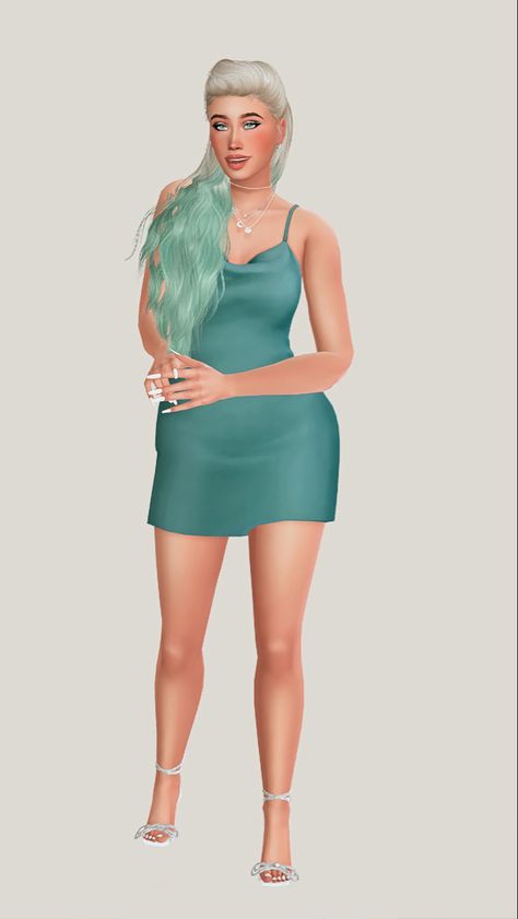 Formal Outfit, The Sims, Sims 4, Mint, Amigurumi, Mini Dress, Cute Outfits, Disney Princess, Clothes