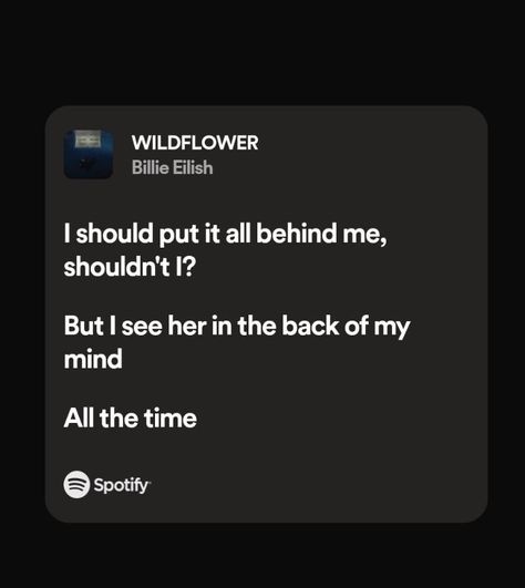 In The Back Of My Mind, My Lyrics, Wildflower Lyrics, Adele Lyrics, Back Of My Mind, Adele Songs, Songs That Describe Me, Lyrics Spotify, Meaningful Lyrics