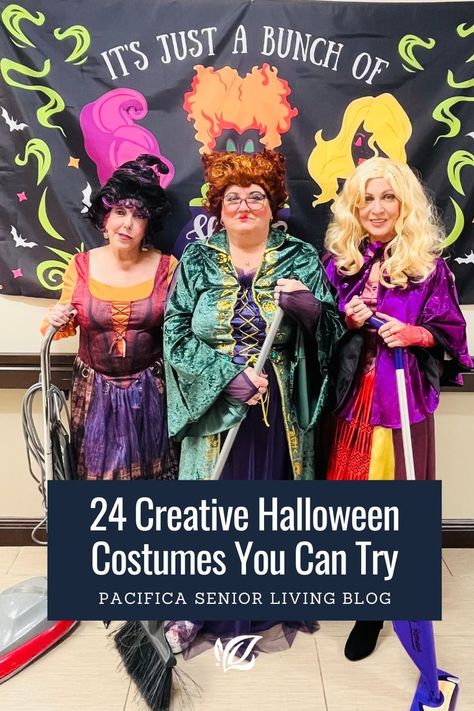 Halloween is a great opportunity to show off your creative side with a cute or clever costume. Here are 24 of the best costumes we saw this year in our Pacifica Senior Living communities! Halloween Costumes For Seniors, Clever Costumes, Best Costumes, Scary Halloween Costume, Senior Living Communities, Diy Halloween Costume, Scary Halloween Costumes, Halloween 2022, Creative Halloween Costumes