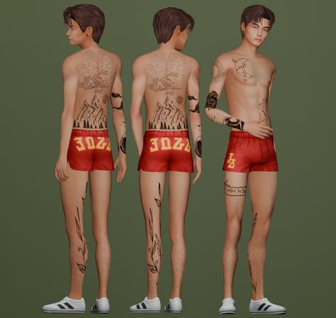 Nature Tattoo Set | Patreon The Sims 4 Full Body Tattoo, Sims 4 Male Leg Tattoos, Sims 4 Cc Leg Tattoos, Sims 4 Men Cc, Sims 4 Tattoo Cc, Xyngular Recipes, Front Tattoo, Chest And Back Tattoo, 6 Tattoo