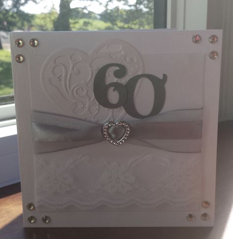 60th Wedding Anniversary Card Ideas, 60 Wedding Anniversary Cards, 60th Wedding Anniversary Card, 60th Wedding Anniversary Cards Handmade, 60th Anniversary Cards Handmade, 60th Anniversary Cards, 60 Anniversary, Diamond Wedding Anniversary Cards, Diamond Card