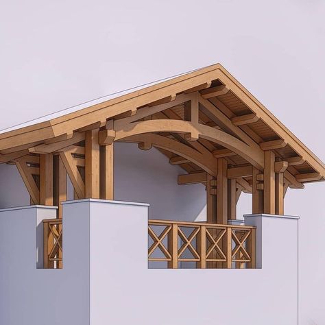 Timber Truss, Framing Construction, Timber Architecture, Timber Roof, Timber Frame Construction, Wood Architecture, Architecture Model House, A Frame House, Porch Design