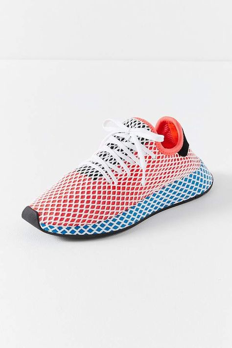 Adidas Deerupt Running Sneaker Adidas Deerupt, Sneakers Trendy, Perfect Sneakers, Cute Sneakers, Chunky Sneakers, On Sneakers, Women's Sneakers, Sneaker Collection, Running Sneakers