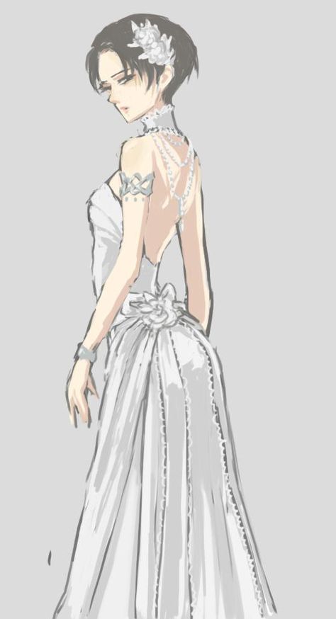 Female Levi Oooooo in a wedding dress? Who u gonna marry , eeerrreeeen? Levi Ackerman, My Wife, The Story, Wattpad, Wedding Dress, Feelings, Books