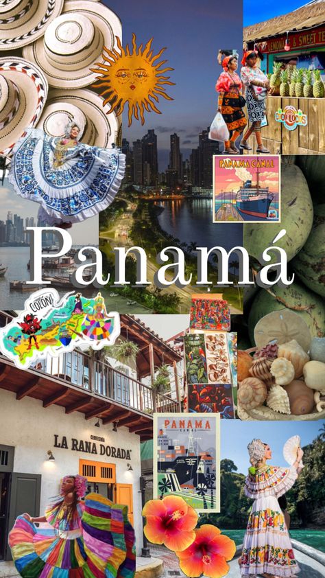 Travel Baddie, Panamanian Culture Aesthetic, Panama Aesthetic, Panama Travel Aesthetic, Panama Independence Day, Carimañolas Panama, Kuna Yala, Panama Map, Panama Culture