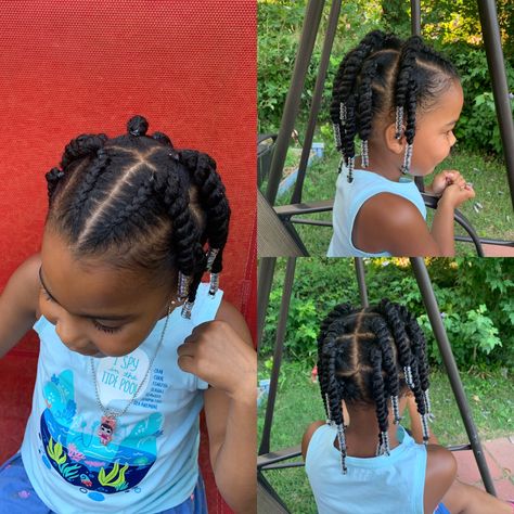 Kids natural hairstyle Flat Twist Toddler Hairstyles, Lake Hairstyles, Baby Girl Hairstyles Curly, Mama Hair, Black Kids Braids Hairstyles, Cute Toddler Hairstyles, Lil Girl Hairstyles, Kids Curly Hairstyles, Toddler Hairstyles