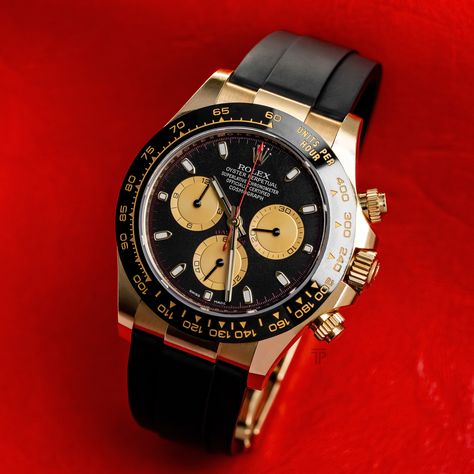 Neo Newman. Rolex Daytona "Neo Paul Newman" Yellow Gold On Oysterflex REF: #116518LN Daytona Paul Newman, Paul Newman, Rolex Daytona, Rolex, Yellow Gold, Yellow, Gold, Quick Saves