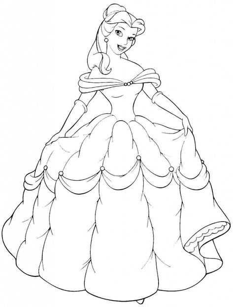 Free Printable Belle Coloring Pages For Kids Free Disney Coloring Pages, Belle Coloring Pages, Cinderella Coloring Pages, Coloring Pages For Teenagers, Superhero Coloring Pages, Disney Princess Colors, Disney Princess Coloring Pages, Superhero Coloring, Disney Princess Aurora