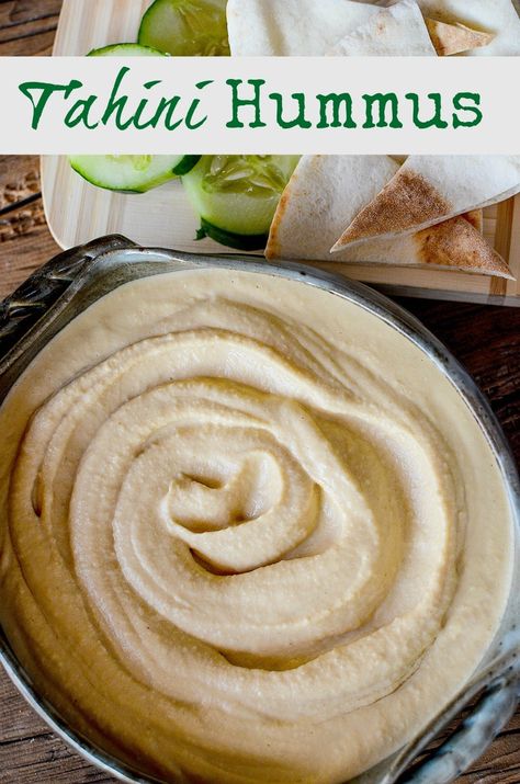 tahini-hummus-recipe-hero Vitamix Hummus Recipe, Hummus Recipe With Tahini, Tahini Hummus, Pita Crackers, Healthy Recipes Crockpot, Sandwiches And Wraps, Easy Hummus, Diy Nightstand, Fitness Community