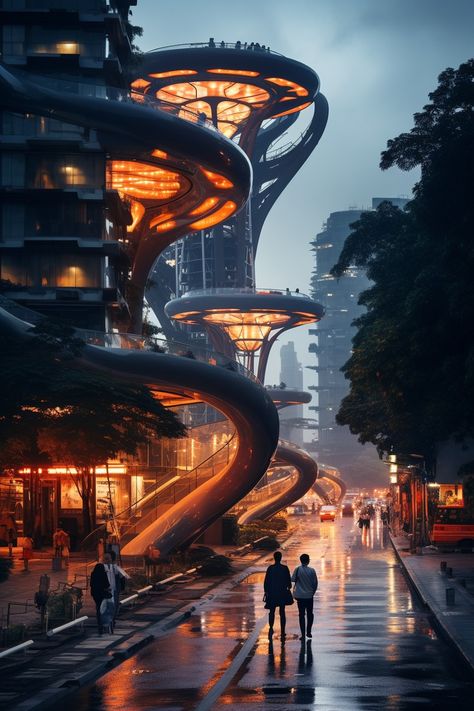 Hanoi city Cyberpunk House, Futuristic Cities, Fantasy World Map, Anime Prince, Sci Fi City, Art Hub, Dream House Rooms, Futuristic City, Modern Fantasy