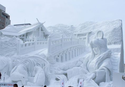 Sapporo Snow Festival, Snow Festival, Festival Guide, Luxury Travel Destinations, Hokkaido Japan, Winter Festival, Ice Sculptures, Sapporo, Luxury Travel