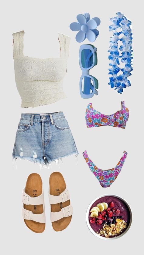 blue pool party! Aesthetic Pool Party Outfits, After Pool Outfit, Cute Pool Party Outfits, Outfits For Pool Party, What To Wear To A Pool Party, Casual Pool Party Outfit, Pool Party Fits, Summer Pool Party Outfit, Blue Pool Party