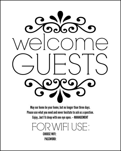 Take hosting company to the next level with this DIY Guest Room Basket with FREE Printable Sign. Sign includes space for Wifi information, garage code and more. Guest Room Basket, Guest Room Wifi Sign, Diy Guest Room, Guest Room Baskets, Printable Bathroom Signs, Guest Room Sign, Welcome Home Signs, Wifi Sign, Guest Bedroom Decor