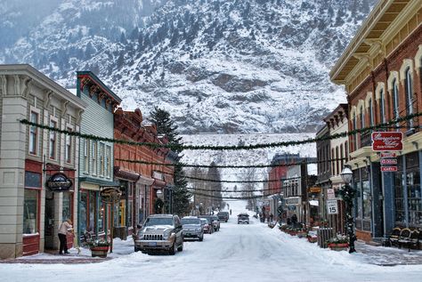 Georgetown Colorado Christmas, Colorado Small Town Aesthetic, Colorado Must See, Exterior Perspective, Small Town Aesthetic, Georgetown Colorado, Colorado Christmas, Town Aesthetic, America Photo