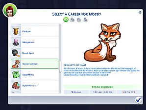 Mod The Sims - Kitsune Trait Mod Pack Sims 4 Kitsune Cc, The Sims 4 Cc Traits, Sims4 Traits, Sims 4 Cc Traits, Magic Cottage, Animal Traits, Japanese Fox, The Sims 4 Skin, Build Inspiration