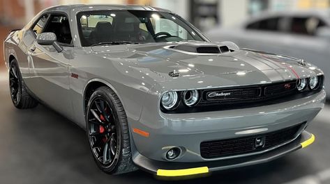 Gray Dodge Challenger, Doge Challenger, Dodge Challenger Scat Pack, Dodge Challenger Sxt, Wallpaper Luxury, Challenger Rt, Packing Car, Scat Pack, Cars Vintage