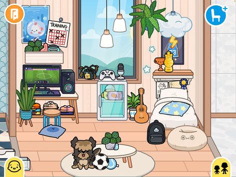 Credits:tocanora Toca Boca Boys Room, Toca Boca Boy Room Ideas, Modern Mansion Bedroom, Guys Bedroom Ideas, Boy Apartment, Twin Boys Room, Mansion Rooms, Toca Ideas, Mansion Bedroom