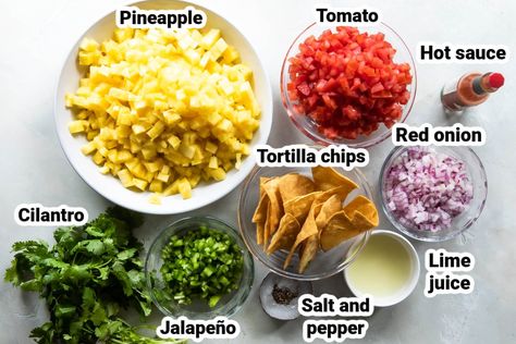 Pineapple Salsa - Culinary Hill Homemade Pineapple Salsa, Easy Summer Snacks, Tomato Snacks, Pineapple Salsa Recipe, Sweet Potato Recipes Roasted, Homemade Lunch, Mexican Side Dishes, Pineapple Salsa, Appetizer Salads