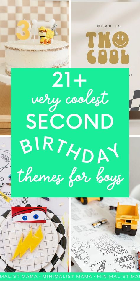 Searching through inspo for 2nd birthday party for boys and trying to pick out a theme for your little one's bash? These 2nd Birthday Party Themes are totally trendy, unique and super FUN - perfect toddler birthday themes that your little guy will LOVE! Two Tough Birthday, Second Birthday Party Themes Boy, 2 Boy Birthday Party Ideas, 2yrs Old Birthday Party Ideas Boy, Birthday Ideas For 2 Year Boy, Second Boy Birthday Ideas, Themes For 2nd Birthday, 2 Birthday Theme Boy, Two Party Themes