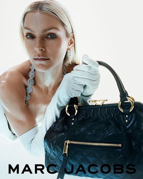 Marc Jacobs Reissues Jessica Stam Bag for Spring 2023 with Campaign by Harley Weir. Harley Weir, Jessica Stam, Selma Blair, Ashlee Simpson, Wearing All Black, Marc Jacobs Bag, Paris Hilton, Timeless Accessories, Spring 2023