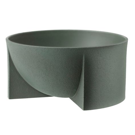 https://www.finnishdesignshop.com/decoration-decorative-objects-platters-bowls-kuru-ceramic-bowl-240-120-moss-green-p-26779.html Beige Ceramic, Grey Ceramics, Ceramic Light, Handmade Lighting, Bowl Designs, Handmade Bowl, Functional Storage, Ceramic Bowl, Moss Green