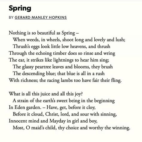 Gerard Manley Hopkins, Singing, Poetry, Quick Saves