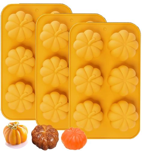 PRICES MAY VARY. FOOD GRADE SILICONE TRAY - These fall molds are made from food-grade silicone, BPA-free, durable, and has strong flexibility, allowing you to use the chocolate molds safely and securely. EASY TO USE AND RELEASE - The silicone molds for baking is suitable for -40℉ to 464℉ (-40°C to 240°C) temperature range, safe for use in microwave, ovens, refrigerators, without breaking or cracking as easily as plastic trays. DO use a baking sheet while use to baking mini pumpkin cakes. PUMPKIN Thanksgiving Chocolates, Pumpkin Cakes, Pumpkin Mold, Thanksgiving Cake, Pumpkin Soap, Hot Chocolate Cocoa, Thanksgiving Cakes, Candle Making Wax, Silicone Tray