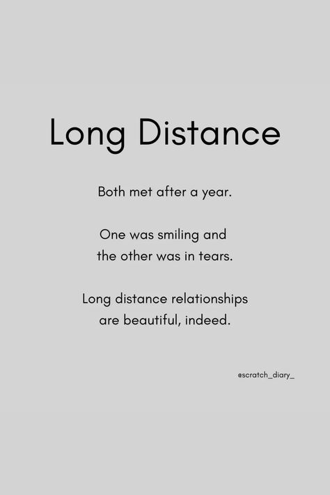 Long Distance Both Met After A Year #relationship #relationshipgoals #relationshipquotes #relationshipadvice #relationshiptips Starting Long Distance Relationship, New Year Wishes For Long Distance Relationship, Pick Up Lines For Long Distance Relationship, Long Distance Relationship Diary Ideas, Poem For Long Distance Relationship, Long Distance Relationship Quotes Aesthetic, Long Distance Couple Quotes, Long Distance Relationship Poems For Him, Lines For Long Distance Relationship