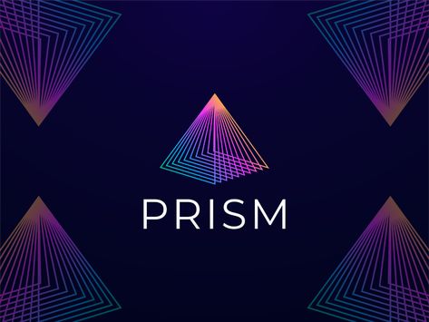 PRISM by O'Laa on Dribbble Alchemy Branding, Prism Logo, Prism Art, Prism Pattern, Rectangular Prism, Magic Symbols, Branding Mood Board, Branding Ideas, Full Spectrum