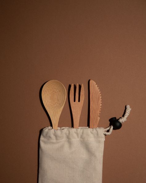 Bamboo Cutlery, Eco Friendly Living, Stainless Steel Straws, Cutlery Set, Our Planet, Zero Waste, Plastic Free, Sustainability, The Way