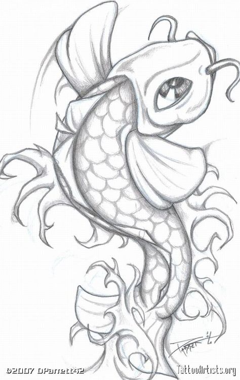 Fish tattoo Koi Fish Drawings, Koi Sketch, Coy Fish, Koi Fish Drawing, Fish Drawing, Koi Art, Sketch Tattoo, Fish Tattoo, Fish Drawings